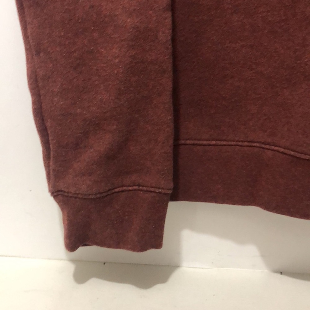 Levi’s Shawl Collar Sweatshirt Men XL Brick Red Blend Cuffed Pullover Casual - Picture 5 of 8